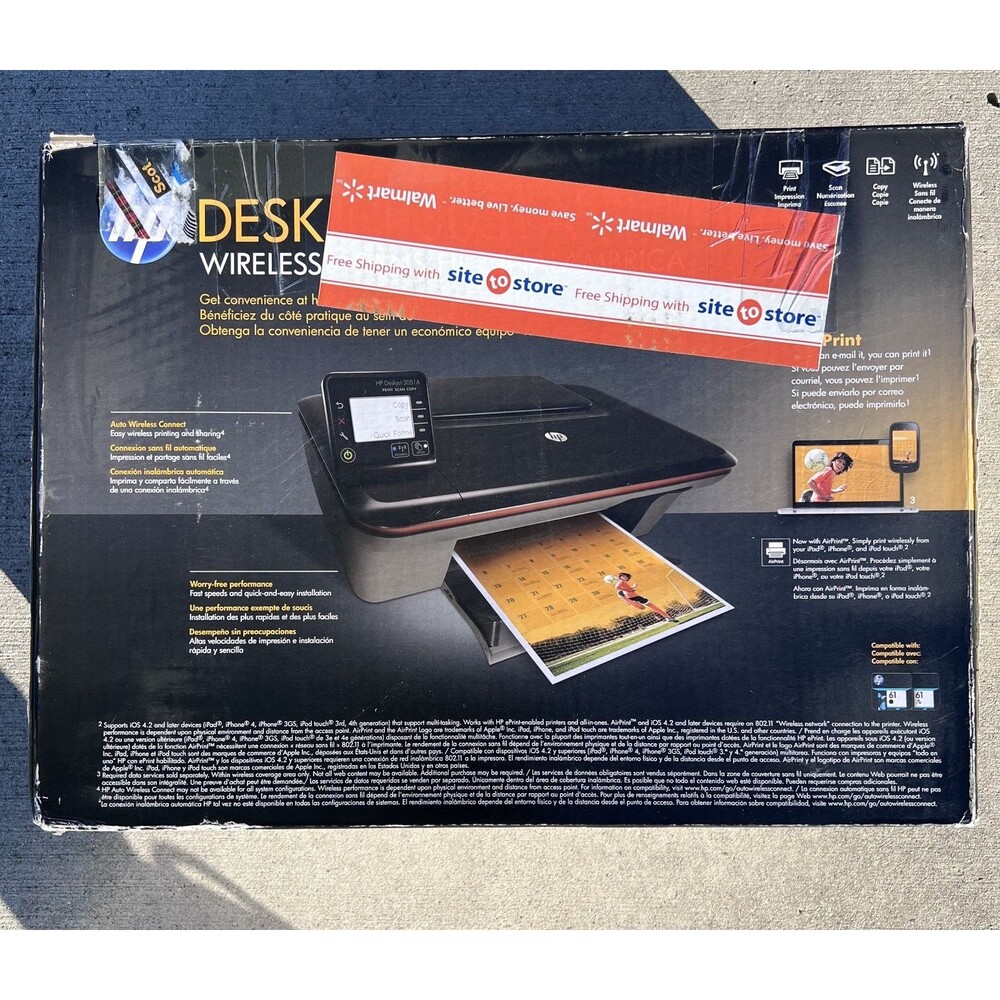 HP DeskJet 3050 All-In-One Wireless Color Inkjet Printer Scanner Copier